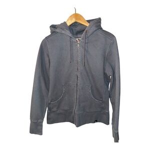 American Giant Full Zip Hoodie Gray-Blue XLWomens